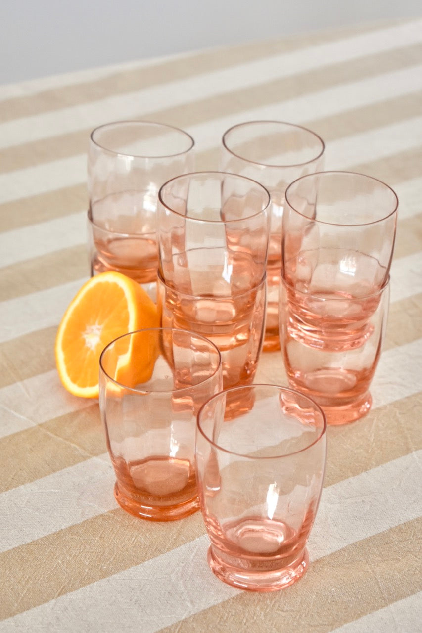 Service à limonade carafe & verres « ROSE »